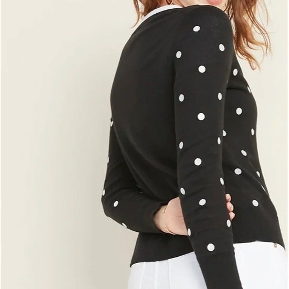 NEW NWT Old Navy Crew Neck Polka Dot Cardigan - Picture 6 of 6